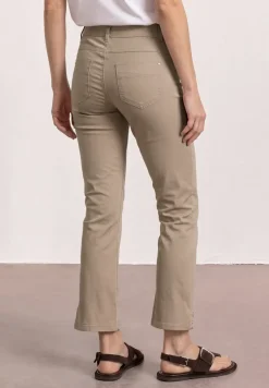3/4 broek met flared pijpen in casual pasvorm