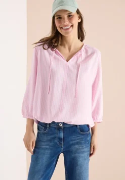 3/4 mouw blouse met gestreept patroon