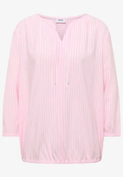 3/4 mouw blouse met gestreept patroon
