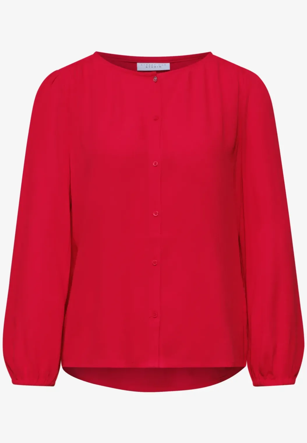 3/4 mouw blouse met ronde hals en knopen