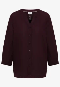 3/4 mouw blouse van linnenmix