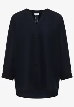 3/4 mouw blouse van linnenmix
