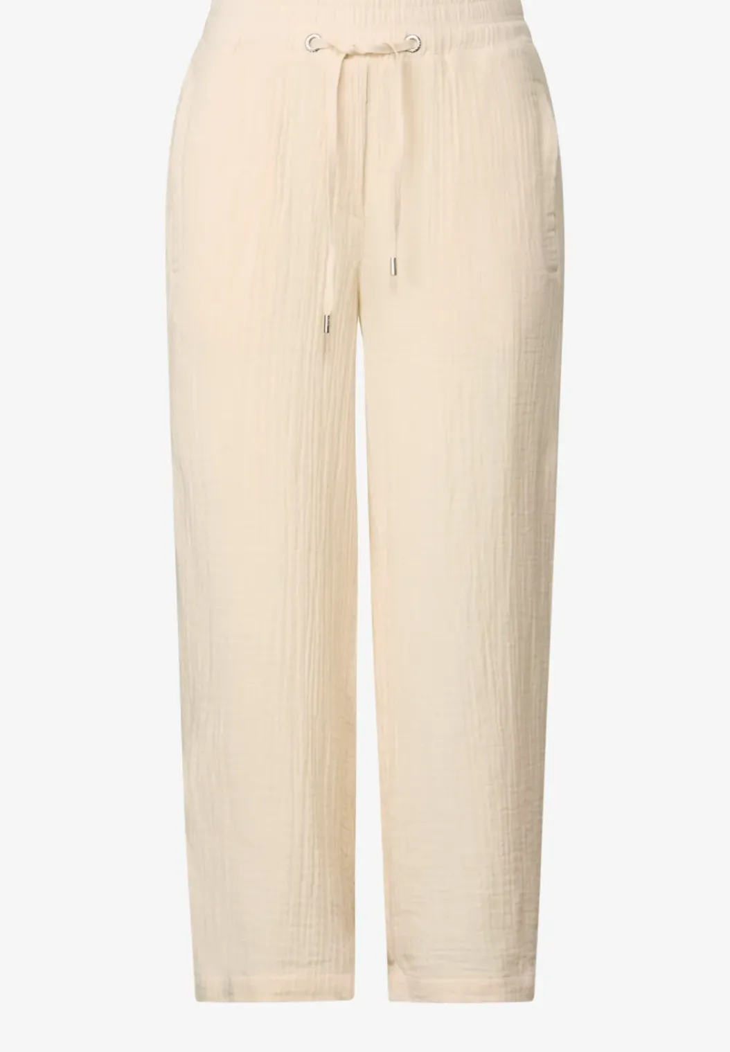 3/4 wide leg mousseline broek