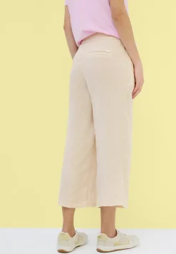 3/4 wide leg mousseline broek