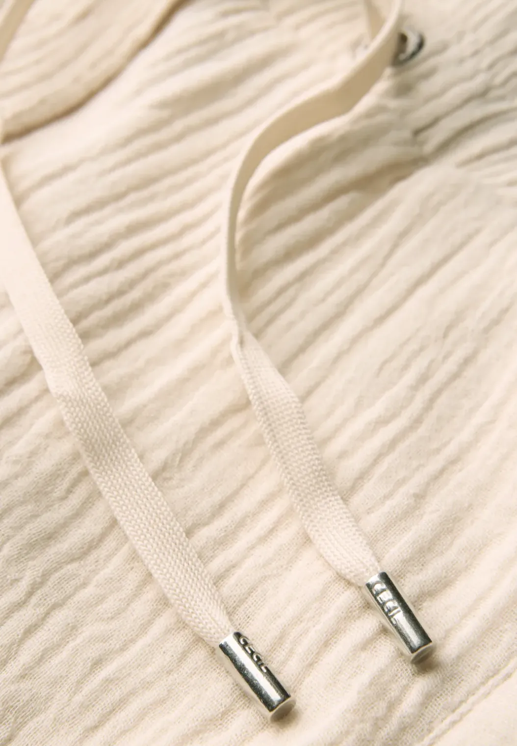3/4 wide leg mousseline broek