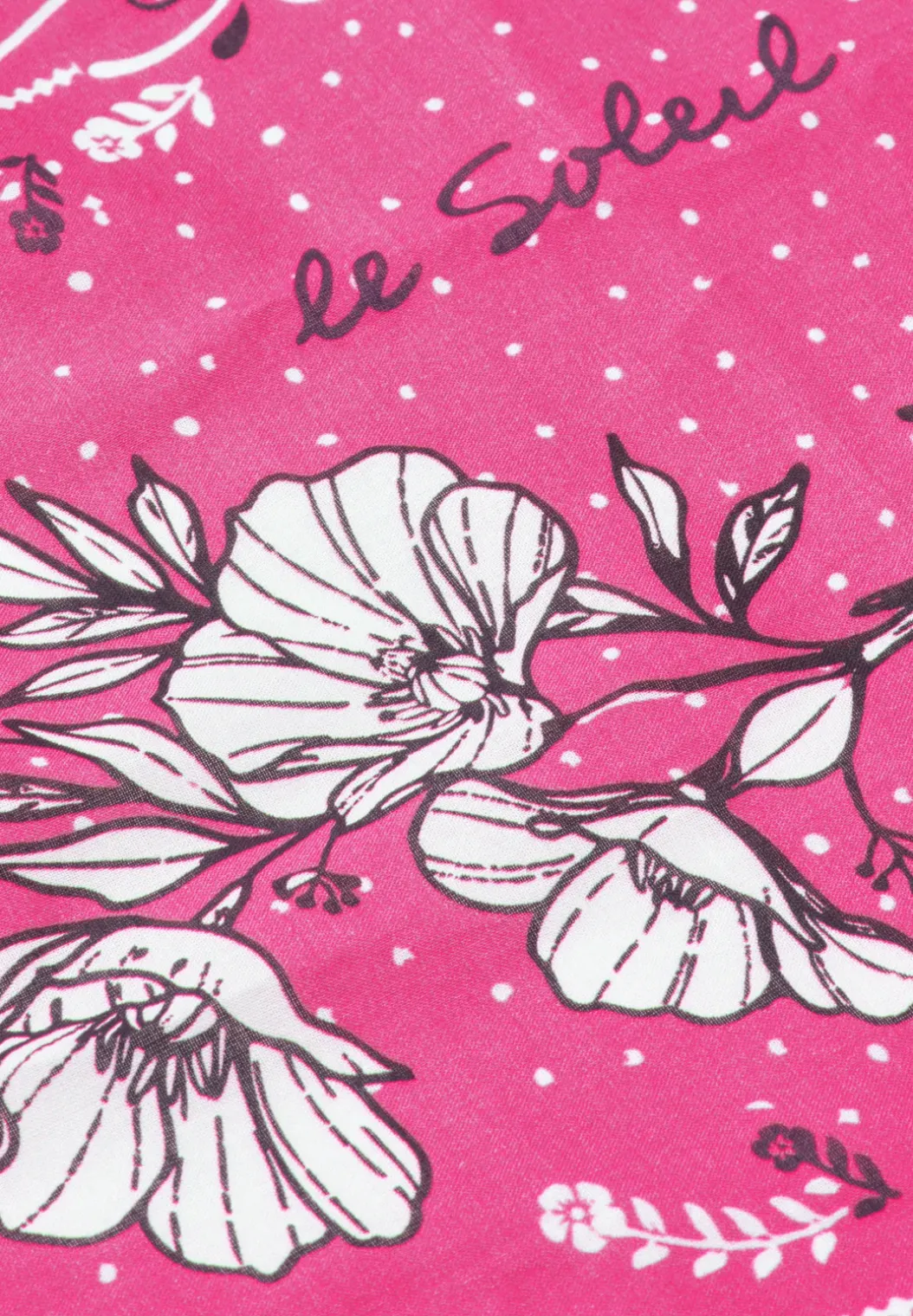 Bandana in ruitvorm met print