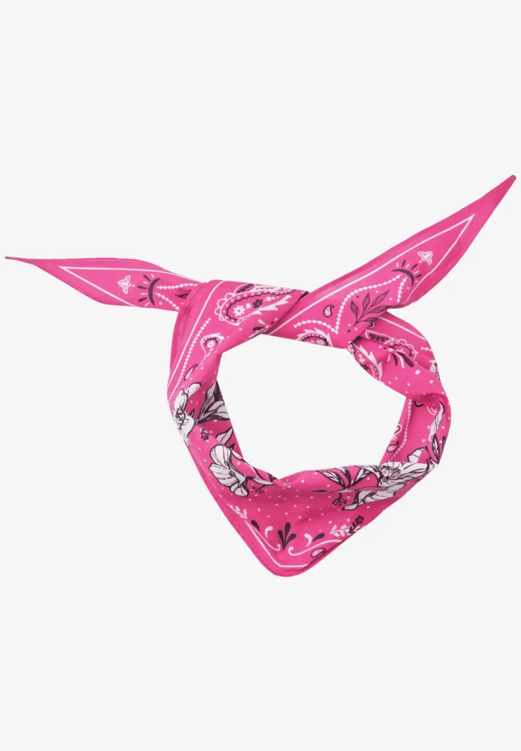 Bandana in ruitvorm met print