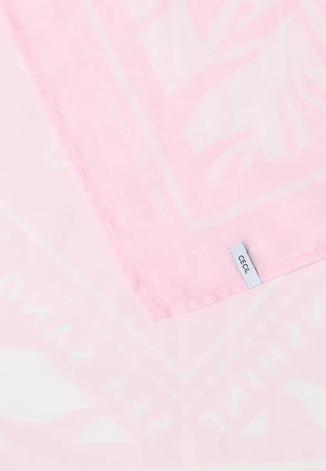 Bandana met print en tekst