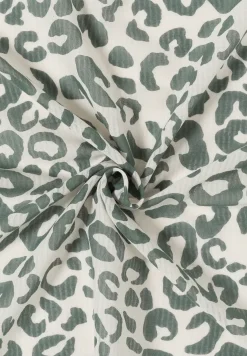 Bandana met textuur en leoprint