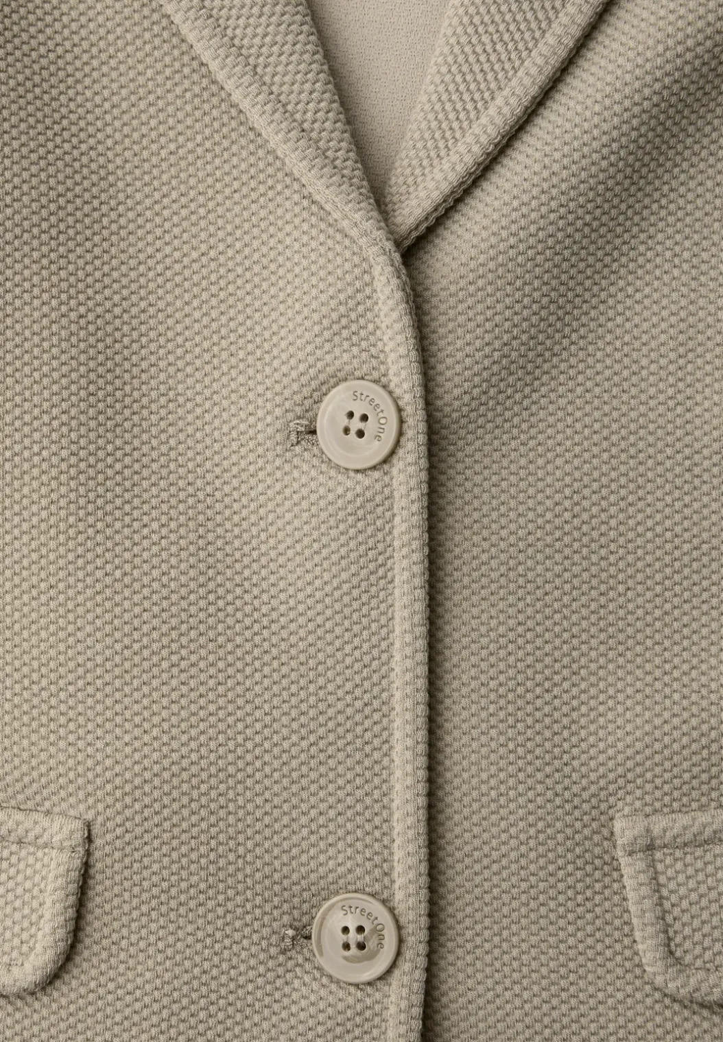 Basic blazer met reverskraag