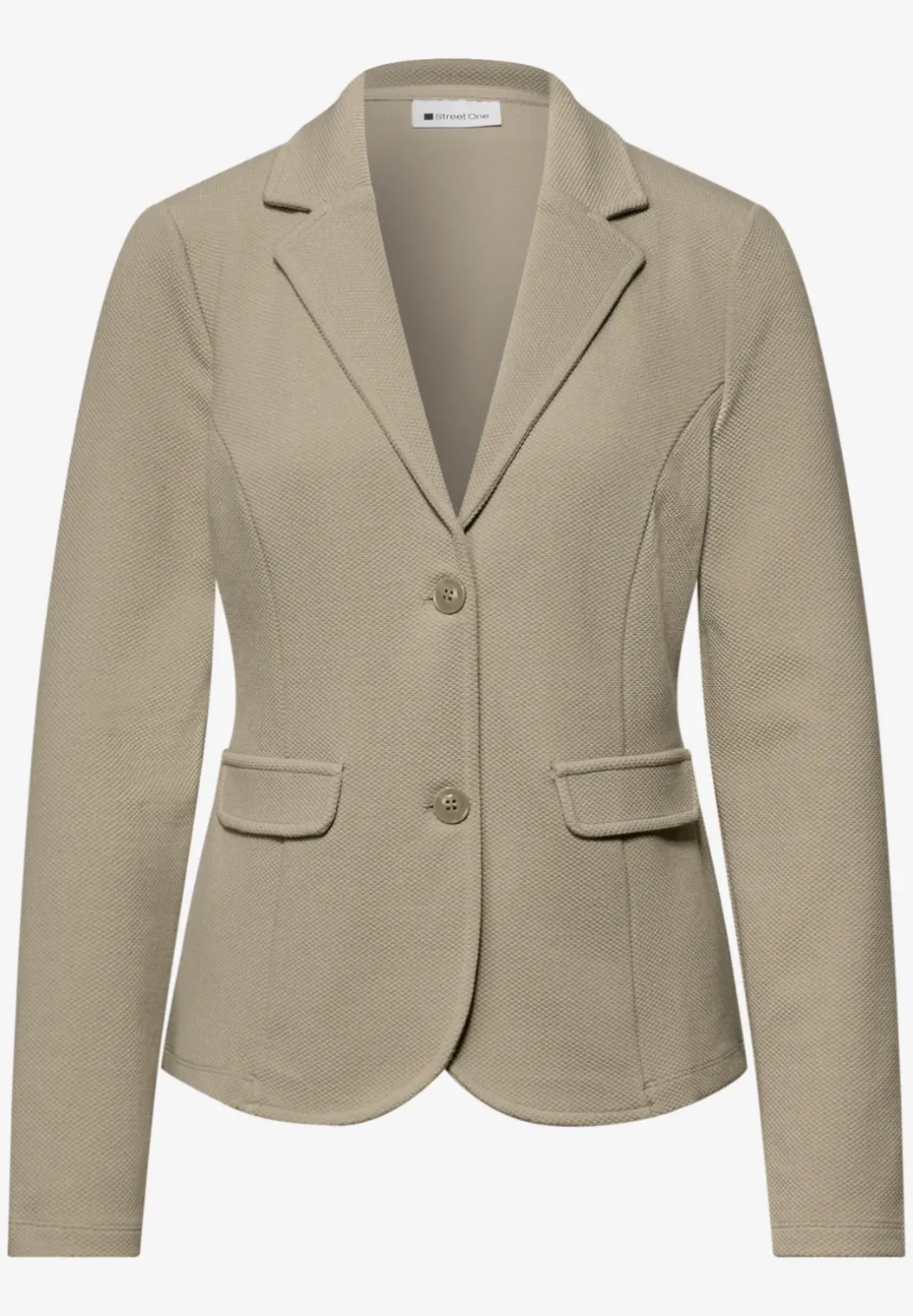 Basic blazer met reverskraag