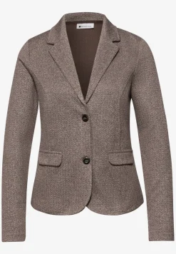 Basic blazer met reverskraag