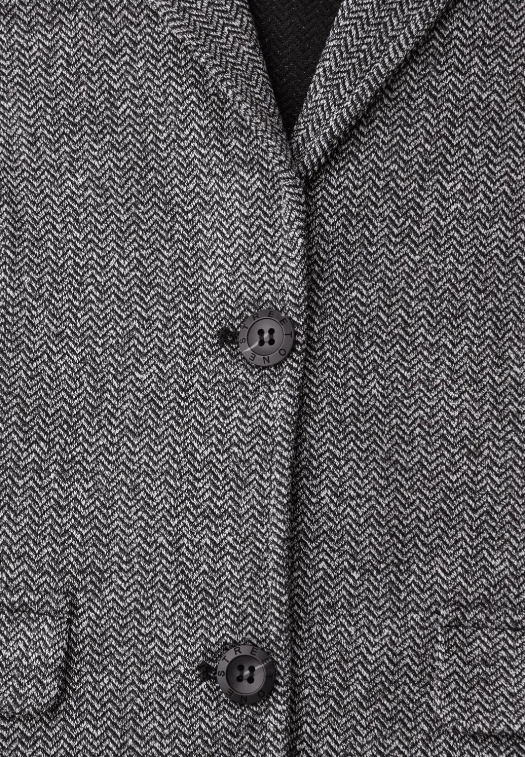 Basic blazer met reverskraag