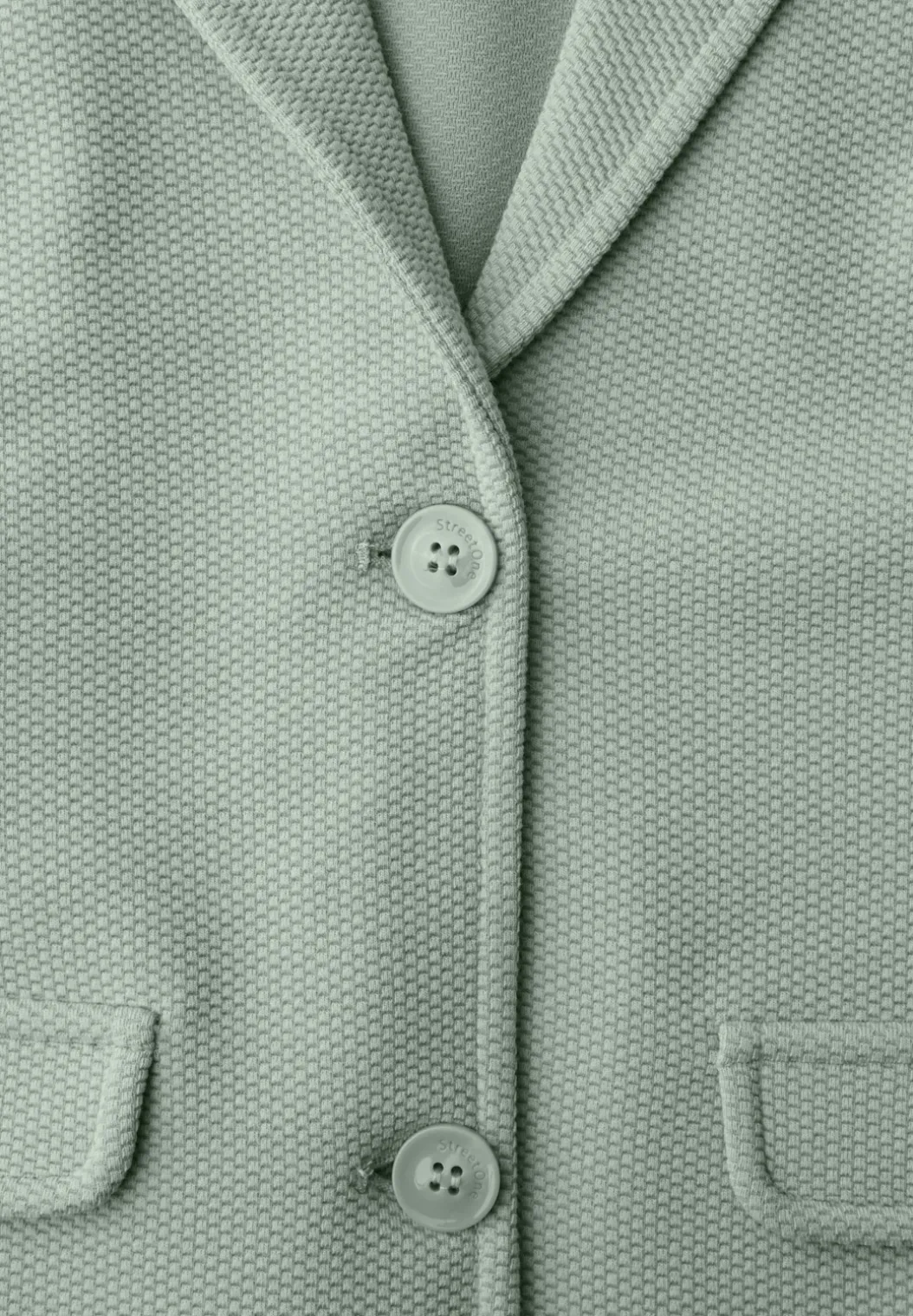 Basic blazer met reverskraag