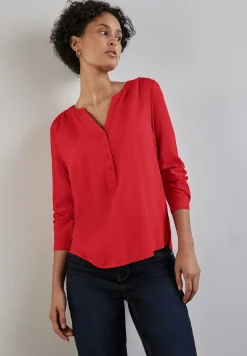 Basic blouse in effen kleur