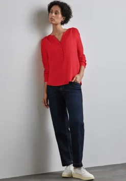 Basic blouse in effen kleur