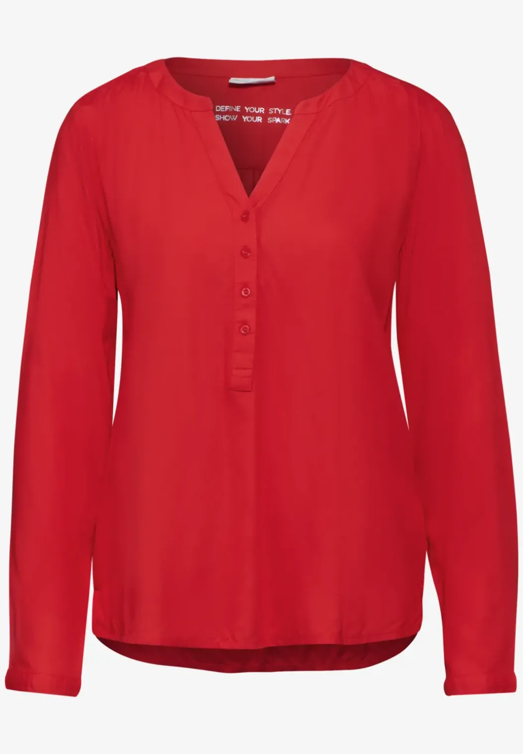 Basic blouse in effen kleur