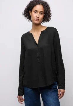 Basic blouse in effen kleur