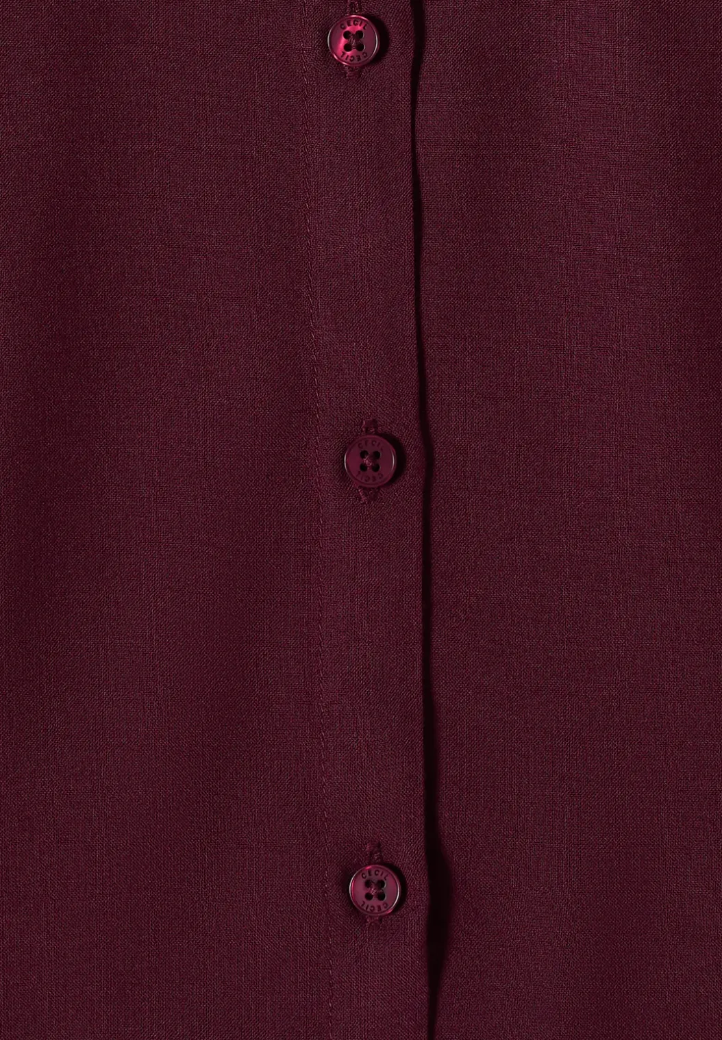 Basic blouse met overhemdkraag in effen kleur