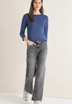 Basic shirt in effen kleur