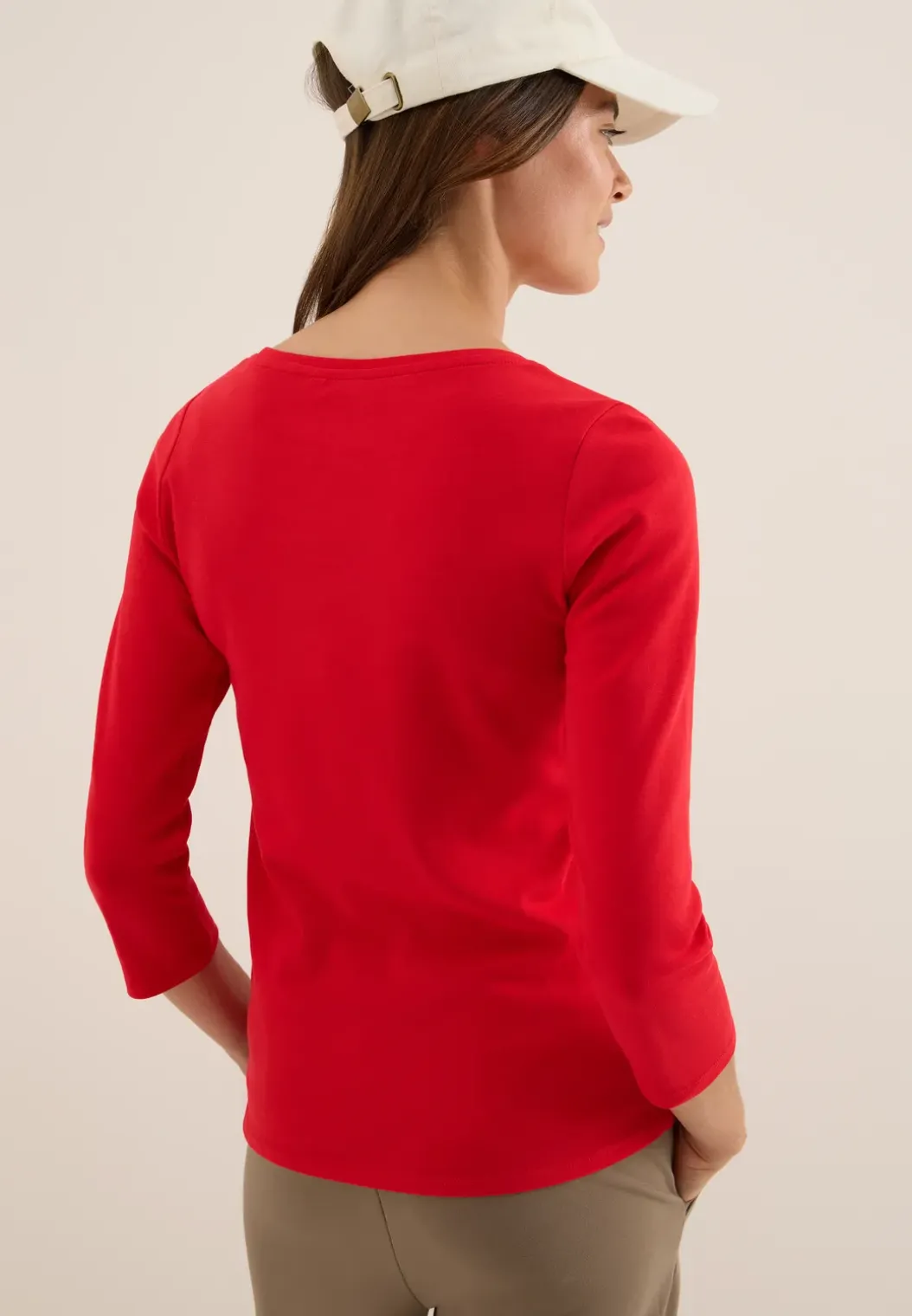 Basic shirt in effen kleur