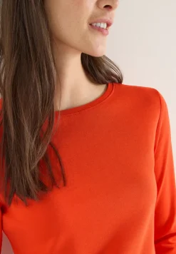 Basic shirt in effen kleur