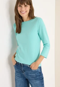 Basic shirt in effen kleur