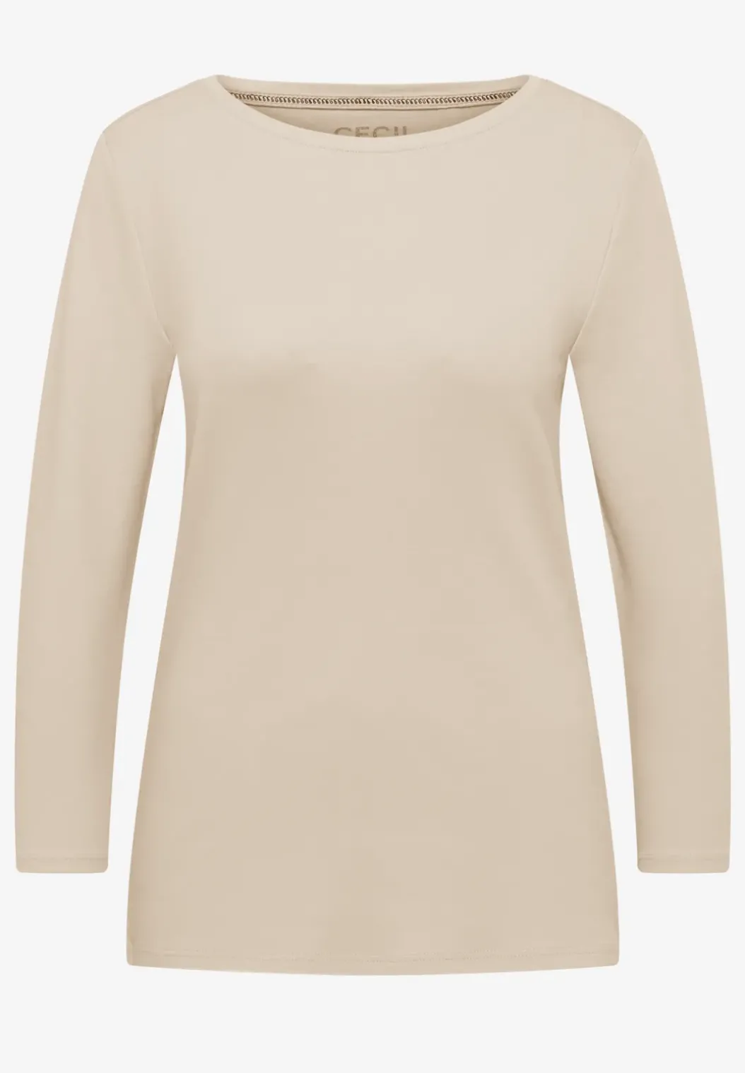 Basic shirt in effen kleur