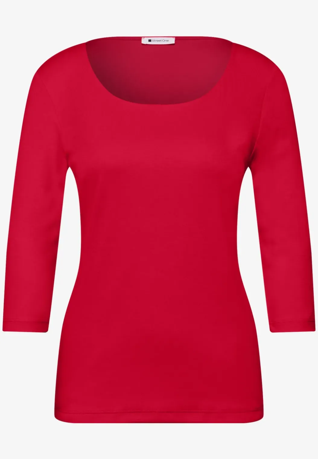 Basic Shirt met 3/4 mouwen