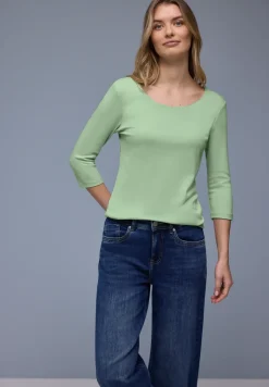 Basic Shirt met 3/4 mouwen