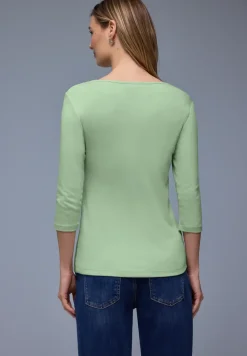 Basic Shirt met 3/4 mouwen
