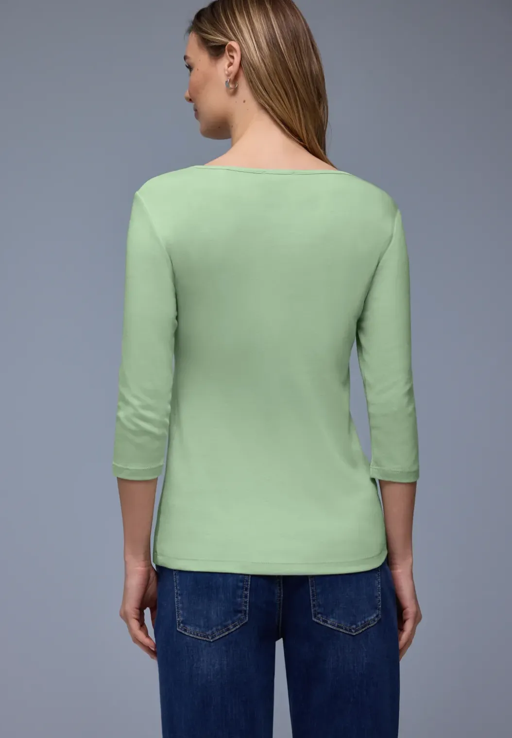 Basic Shirt met 3/4 mouwen