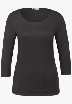 Basic Shirt met 3/4 mouwen