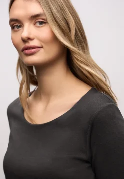Basic Shirt met 3/4 mouwen