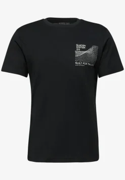 Basic Shirt met borstprint