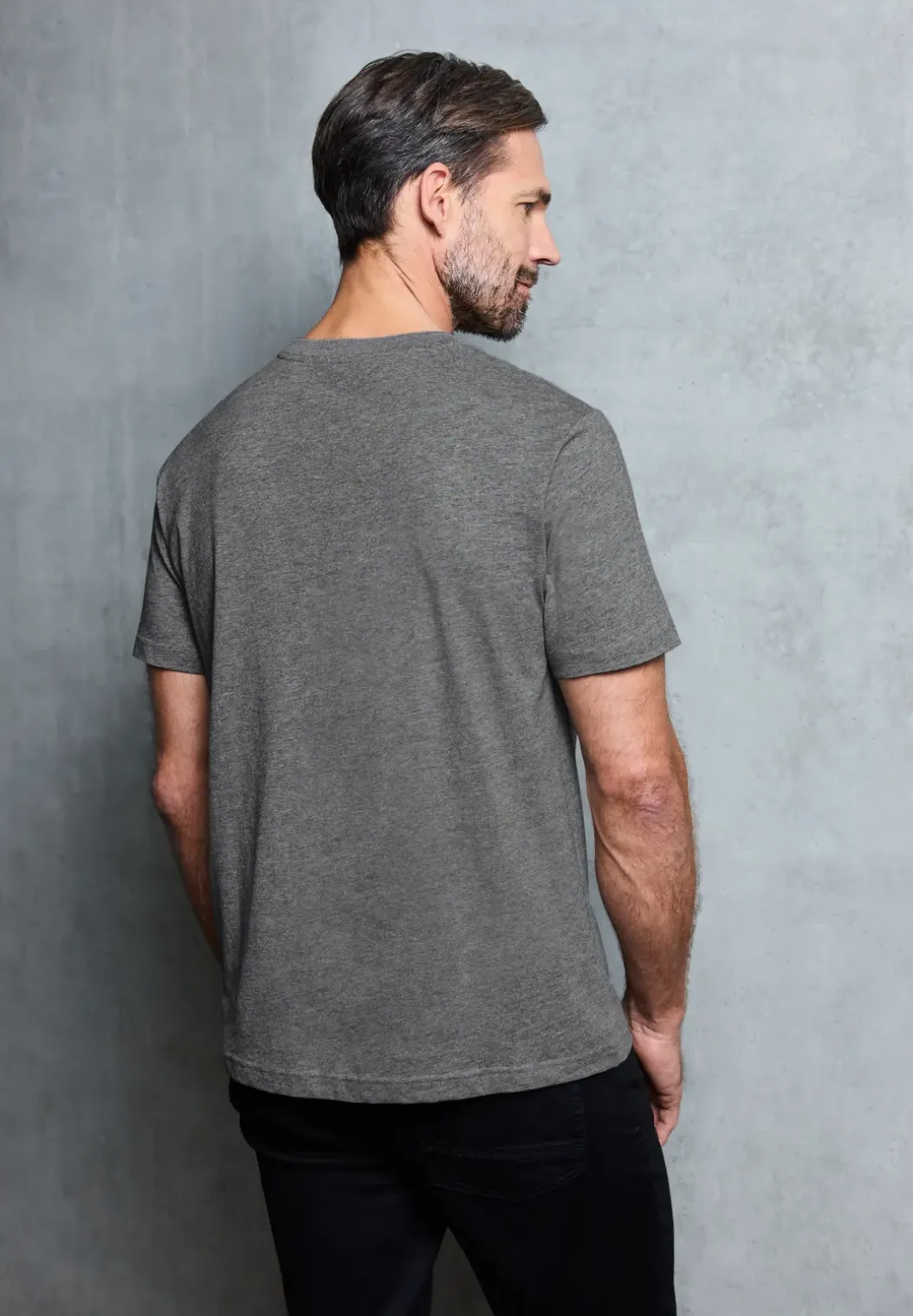 Basic Shirt met borstprint