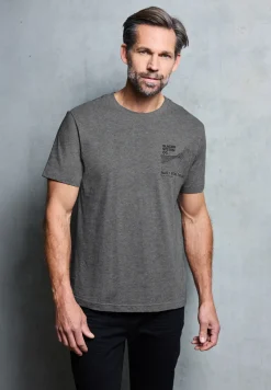 Basic Shirt met borstprint