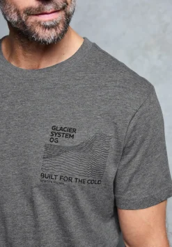 Basic Shirt met borstprint