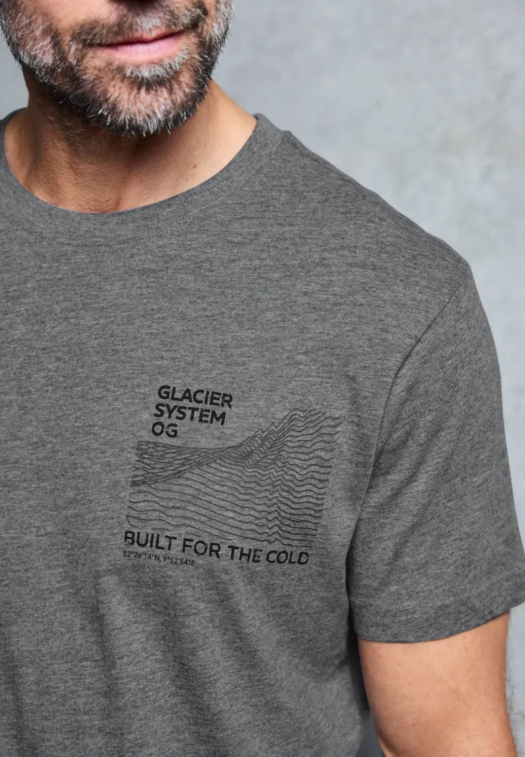 Basic Shirt met borstprint
