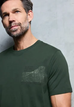 Basic Shirt met borstprint