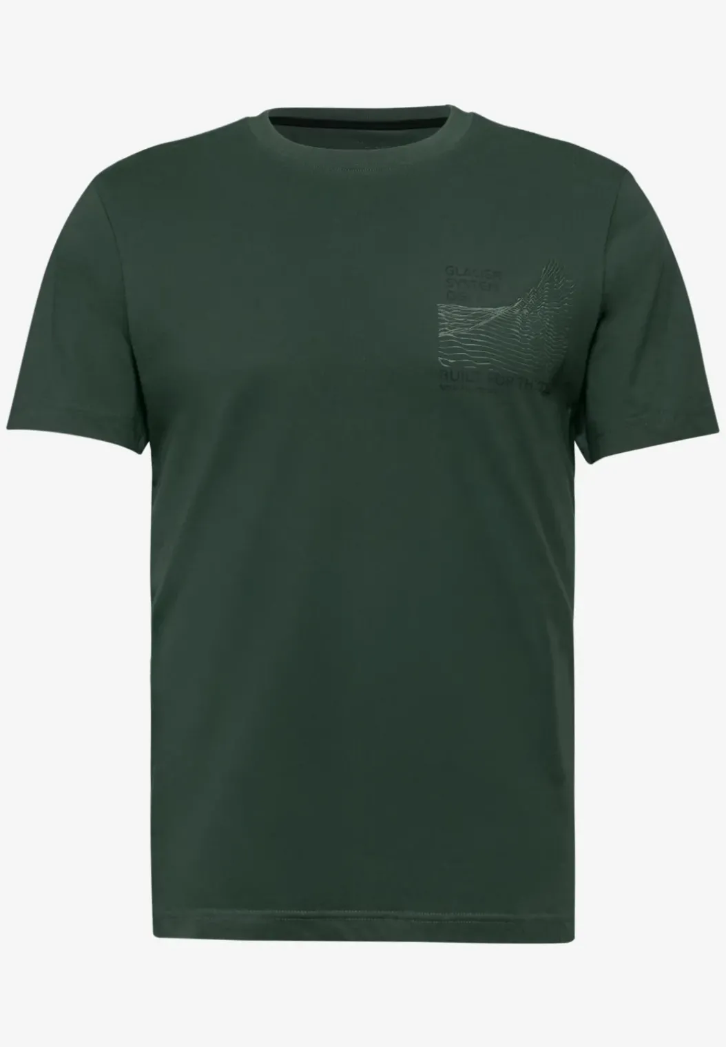 Basic Shirt met borstprint