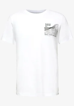 Basic Shirt met borstprint