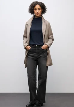 Basic shirt met coltrui