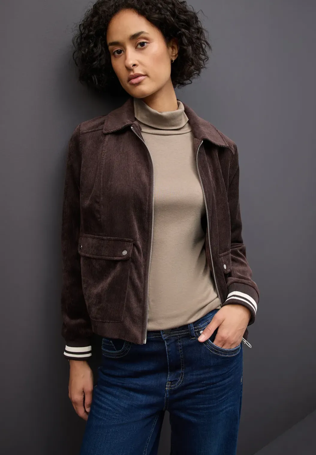 Basic shirt met coltrui