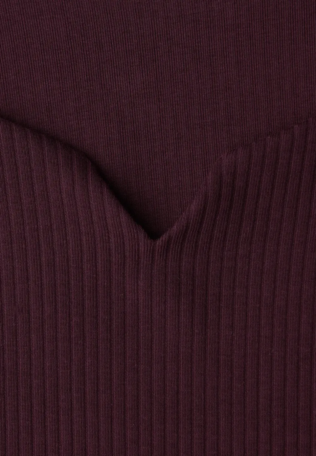 Basic shirt met geribbelde textuur