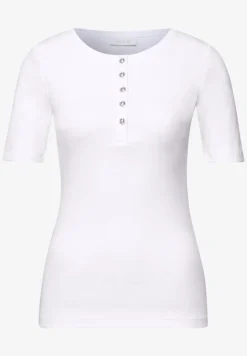 Basic Shirt met geribde textuur