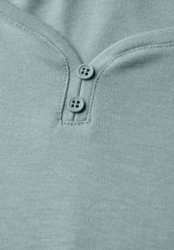 Basic shirt met knoopdetail