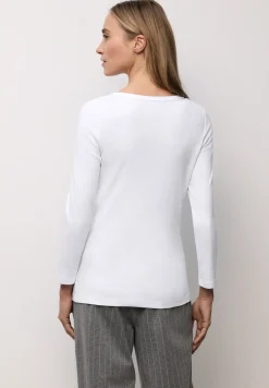 Basic shirt met knoopdetail