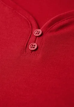 Basic shirt met knoopdetail