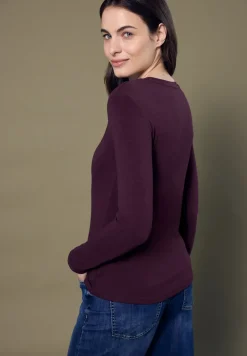 Basic shirt met lange mouwen
